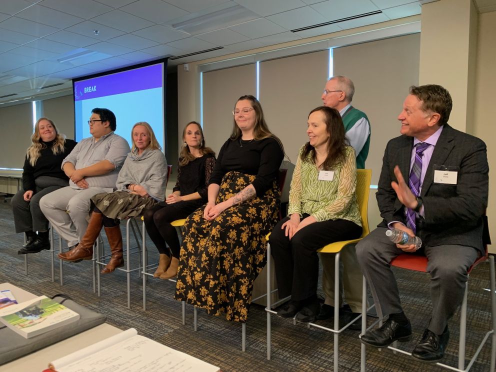 Panelists answered questions from the audience during the 2023 Pediatric Palliative Care Symposium